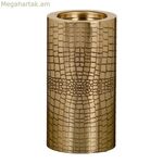 Մոմակալ՝ ոսկեգույն մետաղական, 12 x 12 x 23 սմ