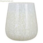 Մոմակալ բյուրեղապակյա սպիտակ 13 x 13 x 15 սմ