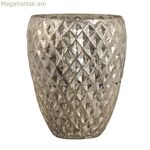 Մոմակալ 13 x 13 x 18 սմ, բյուրեղյա ոսկեգույն