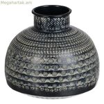 Ծաղկաման 20,5 x 20,5 x 18 սմ, սև ալյումինե