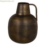 Ծաղկաման՝ ոսկեգույն մետաղական, 20 x 20 x 17 սմ