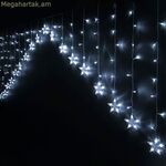 LED վարագույրային լույսեր աստղերով սպիտակ 8 մ 16 X 15 X 19 սմ