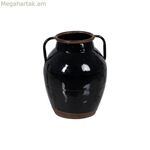 Սև երկաթե ծաղկաման 18,5 x 18,5 x 22 սմ
