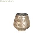 Մոմակալ սպիտակ բյուրեղապակյա 11 x 11 x 11 սմ