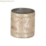 Մոմակալ սպիտակ բյուրեղապակյա 10 x 10 x 10 սմ