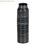 Սև ալյումինե ծաղկաման 9 x 9 x 30,5 սմ