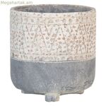 Մոխրագույն ցեմենտե ծաղկաման 18 x 18 x 18,5 սմ