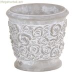 Մոխրագույն ցեմենտե ծաղկաման 19 x 19 x 17,5 սմ