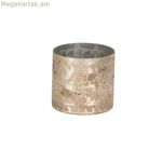 Մոմակալ սպիտակ բյուրեղապակյա 10 x 10 x 9 սմ