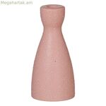 Մոմակալ վարդագույն կերամիկական 9,5 x 9,5 x 20 սմ