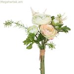 Դեկորատիվ ծաղիկ՝ կանաչ կրեմագույն 20 x 20 x 32 սմ