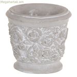 Մոխրագույն ցեմենտե ծաղկաման 13 x 13 x 12 սմ