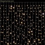 LED լամպերի պսակ 200 x 0,5 x 100 սմ