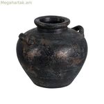 Ծաղկաման՝ շագանակագույն տերակոտա 26 x 28 x 22 սմ