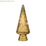 Տոնածառ դեղին ապակի 13 x 13 x 34 սմ