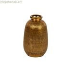Ծաղկաման՝ ոսկեգույն կերամիկական 21 x 21 x 30 սմ
