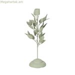 Մոմակալ բաց կանաչ երկաթե 8 x 8 x 29 սմ