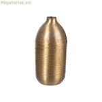 Ծաղկաման՝ ոսկեգույն, ալյումինե, 16,5 x 16,5 x 35,5 սմ