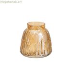 Ծաղկաման՝ սաթե ապակի 15 x 15 x 15 սմ
