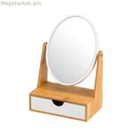 Սպիտակ բնական բամբուկե բյուրեղապակյա խոշորացույց պոլիստիրոլից 17 x 10 x 25 սմ