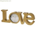 Սեղանի ժամացույց LOVE Ոսկեգույն Պլաստիկ 39 x 3,5 x 15 սմ