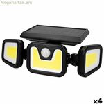 Արևային էներգիայով աշխատող լուսարձակ Aktive 28 x 9 x 12 սմ (4 հատ)