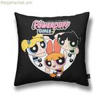 Բարձի պատյան Powerpuff Girls Powerpuff B սև բազմագույն 45 x 45 սմ