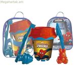 Ծովափնյա խաղալիքների հավաքածու Սարդ-մարդ (7 հատ) բազմագույն