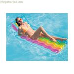 Փչովի ներքնակ Intex թափանցիկ ծիածանագույն PVC (203 x 84 սմ)