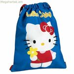 Hello Kitty կապույտ լարերով մեջքի պայուսակ 27 x 33 սմ