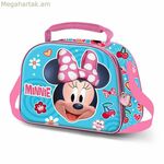 3D ջերմային ճաշի տուփ Մինի Մաուս Երջանկություն վարդագույն 25,5 x 10 x 20 սմ