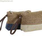 Զուգարանի պայուսակ DKD Տան դեկորի մանրաթելային դեղին կապույտ սպիտակ կարմիր բեժ (4 հատ)