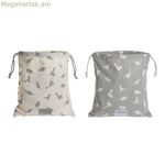 Մանկական մեջքի պայուսակ DKD Home Decor սպիտակ մոխրագույն 24 x 2 x 26 սմ (2 հատ)