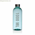 Versa 1 լ ջրի շիշ՝ կապույտ պողպատե պոլիստիրոլային խառնուրդով, չափսերը՝ 8,7 x 24,5 x 8,7 սմ