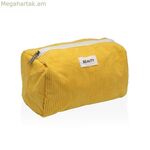 Ճամփորդական պայուսակ Versa Corduroy դեղին 8 x 11 x 18 սմ