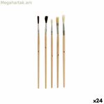 Վրձիններ Pincello AR1607028 AR1607028 Շագանակագույն մոխրագույն փայտե մետաղական (24 հատ)