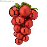 Սուրբ Ծննդյան խաղողի փոքրիկ կարմիր պլաստիկե խաղող 15 x 15 x 20 սմ