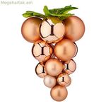 Սուրբ Ծննդյան խաղողի խաղալիքներ՝ փոքր պղնձե պլաստիկե 18 x 24 x 18 սմ