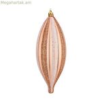 Սուրբ Ծննդյան խաղալիք Krist+ պղնձե բաց վարդագույն PVC 8,5 x 19 x 3 սմ ձգված