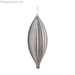 Սուրբ Ծննդյան խաղալիք Krist+ արծաթե PVC 8,5 x 19 x 3 սմ ձգված