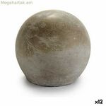 Դեկորատիվ ֆիգուր՝ նվերային դեկոր՝ մոխրագույն գնդիկ 10 x 10 x 10 սմ ցեմենտից (12 հատ)