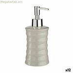 Օճառի դիսպենսեր Berilo մոխրագույն մետաղական կերամիկական ալիքներ 260 մլ (12 հատ)