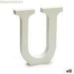 Տառ Pincello U սպիտակ 1,8 x 21 x 17 սմ (12 հատ)