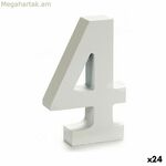 Թիվ Pincello 4 Սպիտակ 2 x 16 x 14,5 սմ (24 հատ)