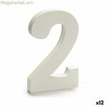 Թիվ Pincello 2 սպիտակ 1,8 x 21 x 17 սմ (12 հատ)