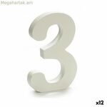 Թիվ Pincello 3 սպիտակ 1,8 x 21 x 17 սմ (12 հատ)