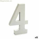 Թիվ Pincello 4 սպիտակ 1,8 x 21 x 17 սմ (12 հատ)