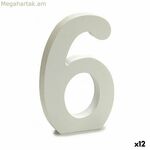 Թիվ Pincello 6 սպիտակ 1,8 x 21 x 17 սմ (12 հատ)