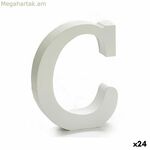 Տառ Pincello C սպիտակ փայտ 2 x 11 սմ 2 x 16 x 14,5 սմ (24 հատ)