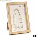 Լուսանկարի շրջանակ՝ նվերների դեկորով, շագանակագույն, բնական պլաստիկ (6 հատ)